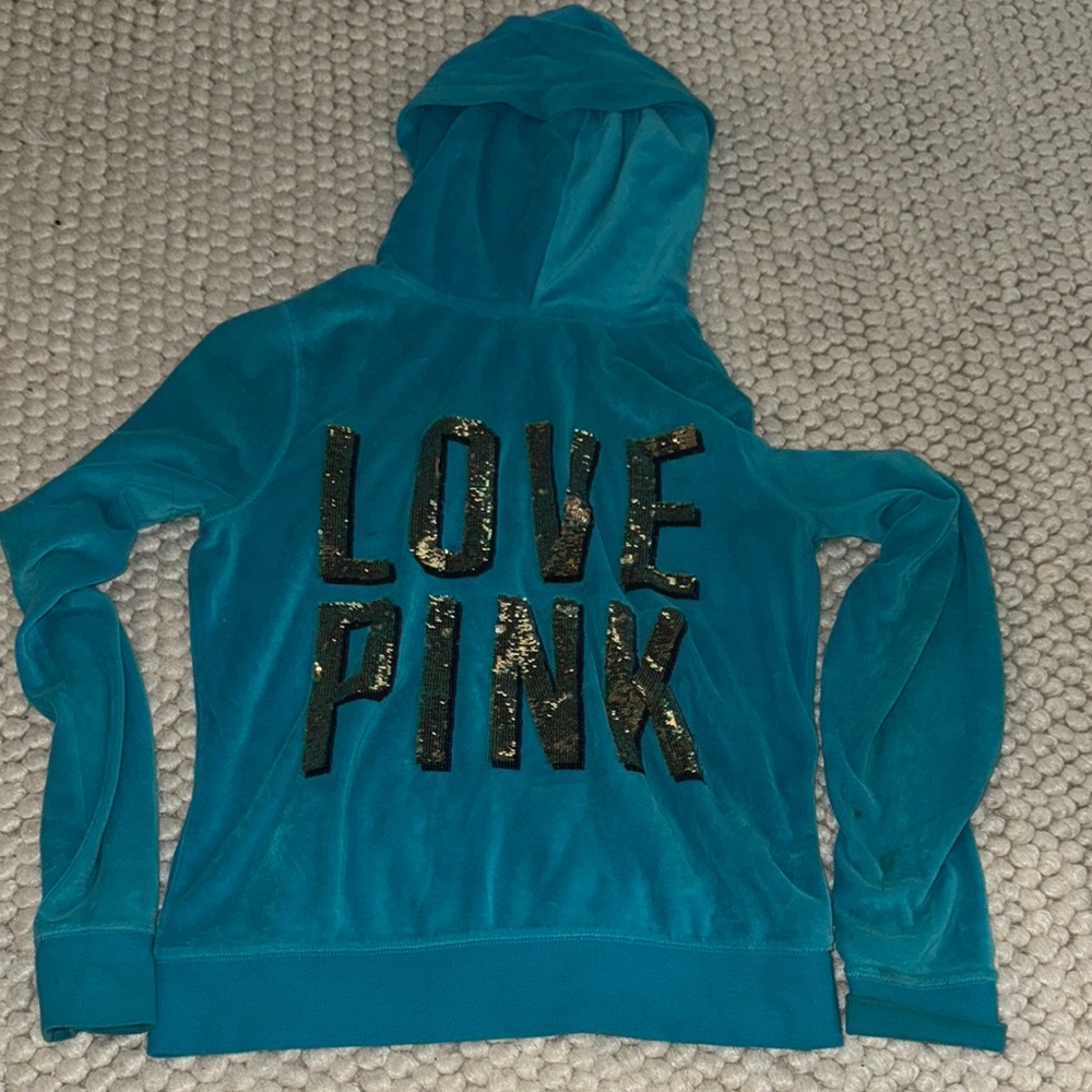 PINK Victoria's Secret Soft Blue Jacket
